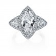 Marquise Halo Diamond Engagement Ring