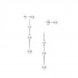 Mikimoto 18K White Gold Akoya  Pearl Earrings