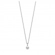 Mikimoto 18K White Gold White South Sea Diamond 0.24Ct Pearl Pendant