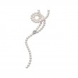 Mikimoto 18K White Gold Akoya Diamond 0.24Ct Pearl Necklace