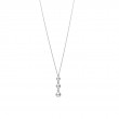 Mikimoto 18K White Gold Akoya Diamond 0.18Ct Pearl Pendant