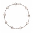 Mikimoto 18K White Gold Akoya  Pearl Bracelet