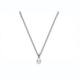 Mikimoto 18K White Gold Akoya  Pearl Pendant
