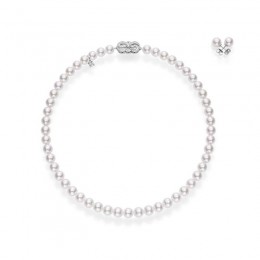 Mikimoto 18K White Gold Akoya  Pearl Sets
