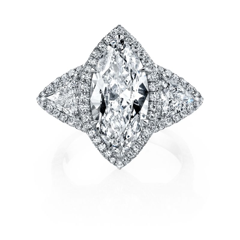 Marquise diamond halo ring hotsell