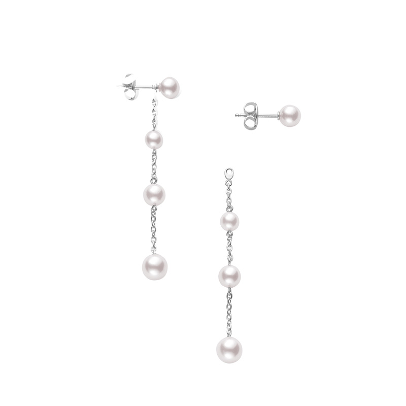 Mikimoto White Pearl Earrings blog.knak.jp