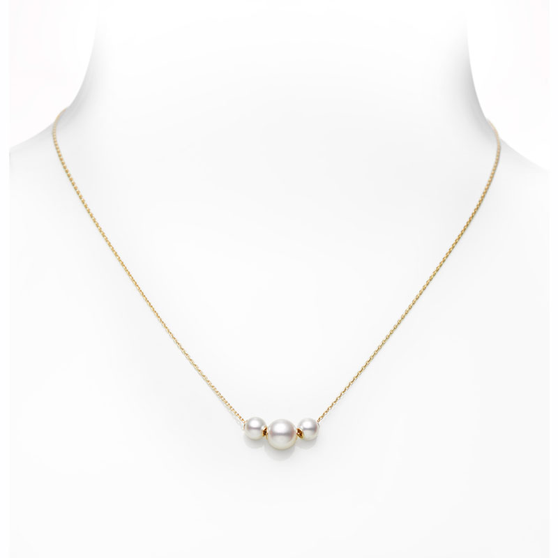 Mikimoto 18K Yellow Gold Akoya  Pearl Pendant