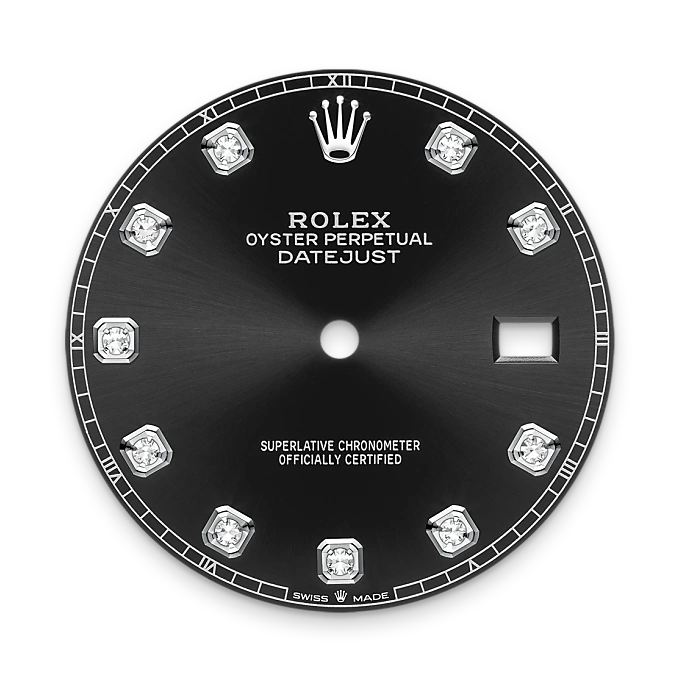 Bright black dial