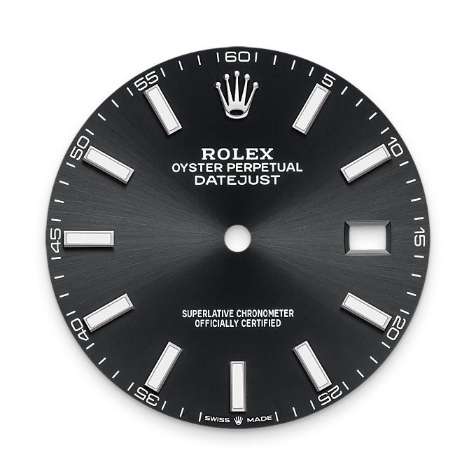 Bright black dial