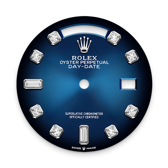 Blue ombré dial