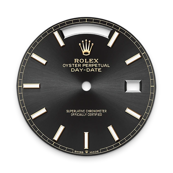 Bright black dial